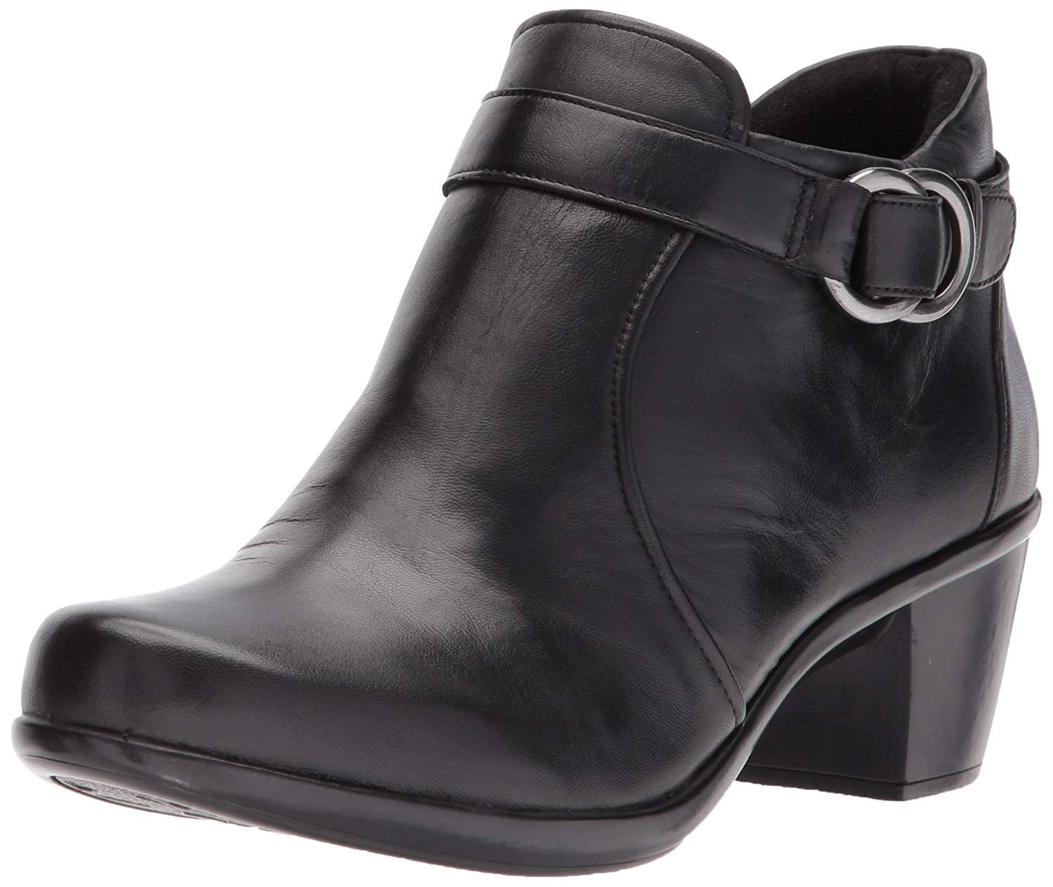 Naturalizer Womens Elisa Leather Round Toe Ankle Fashion Boots, Black ...