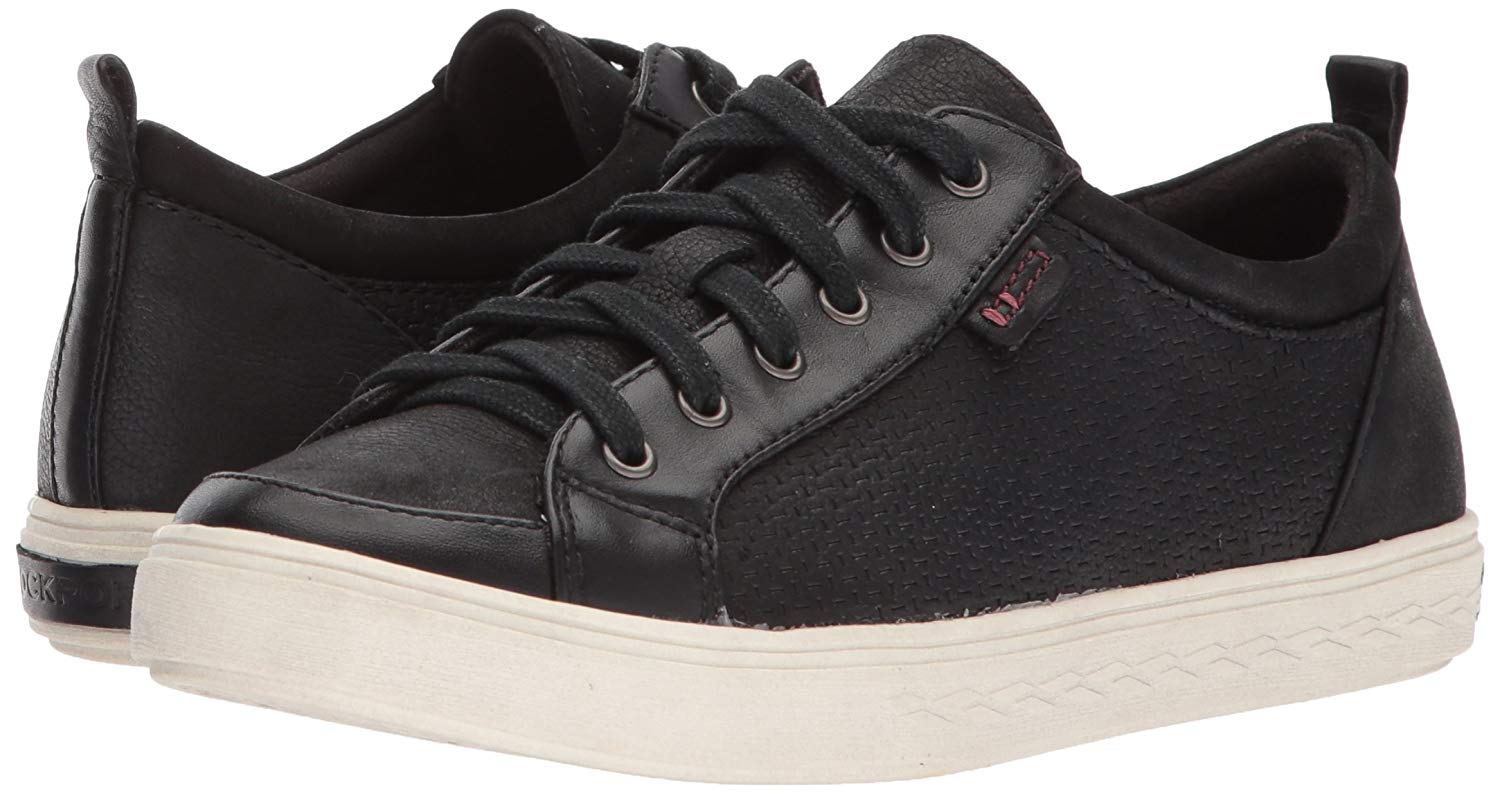 Cobb Hill Women's Willa Lace to Toe Sneaker, Black Leather, Size 11.0 ...