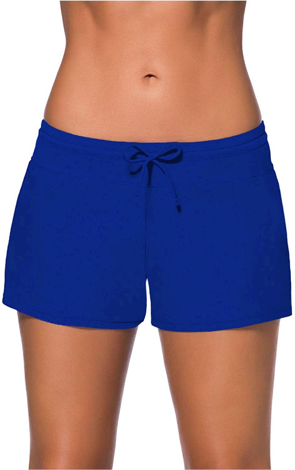 WILLBOND Women Swimsuit Shorts Tankini Swim Briefs Plus, Royal Blue ...