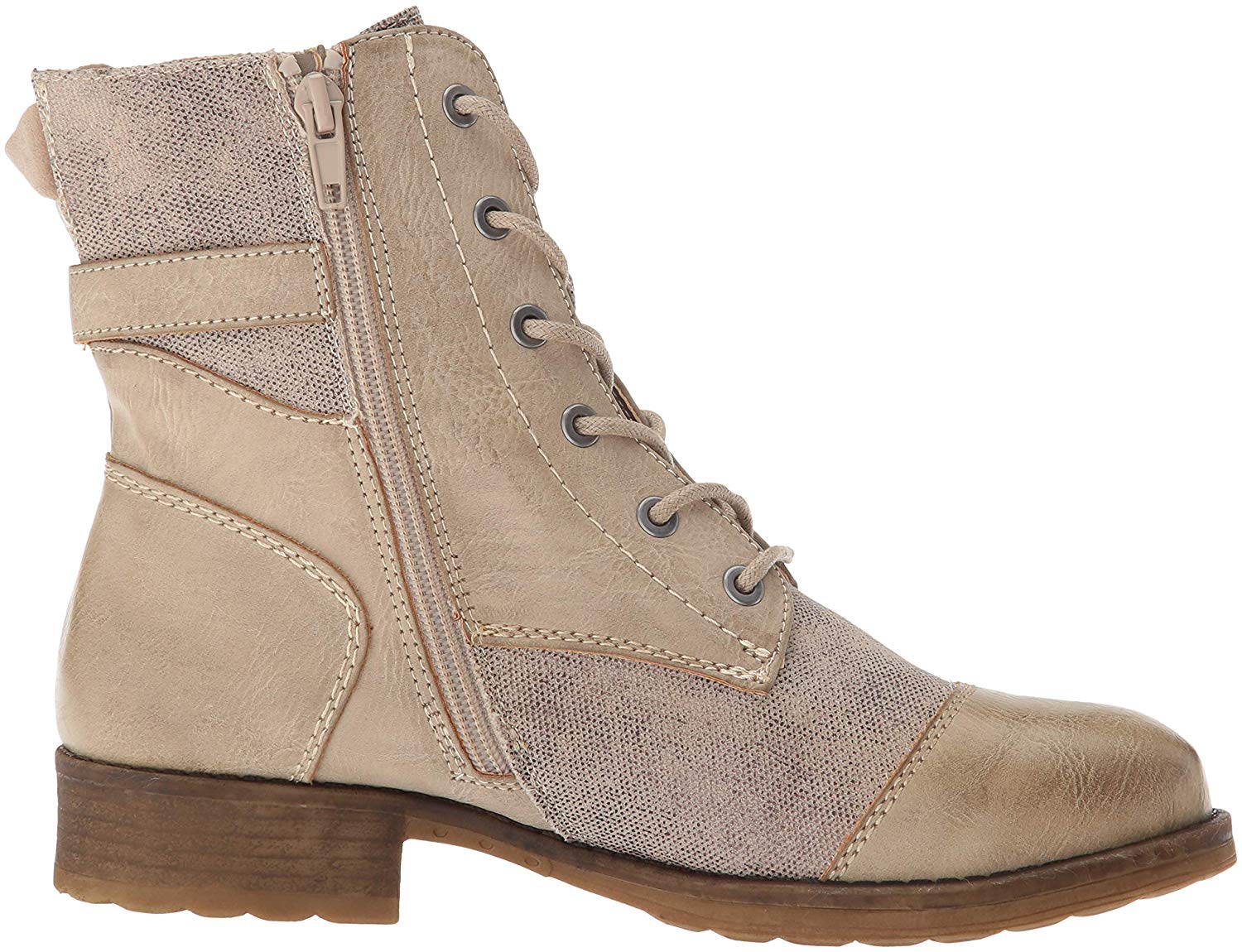 Dirty Laundry Women's Tilley Combat Boot, Taupe Canvas