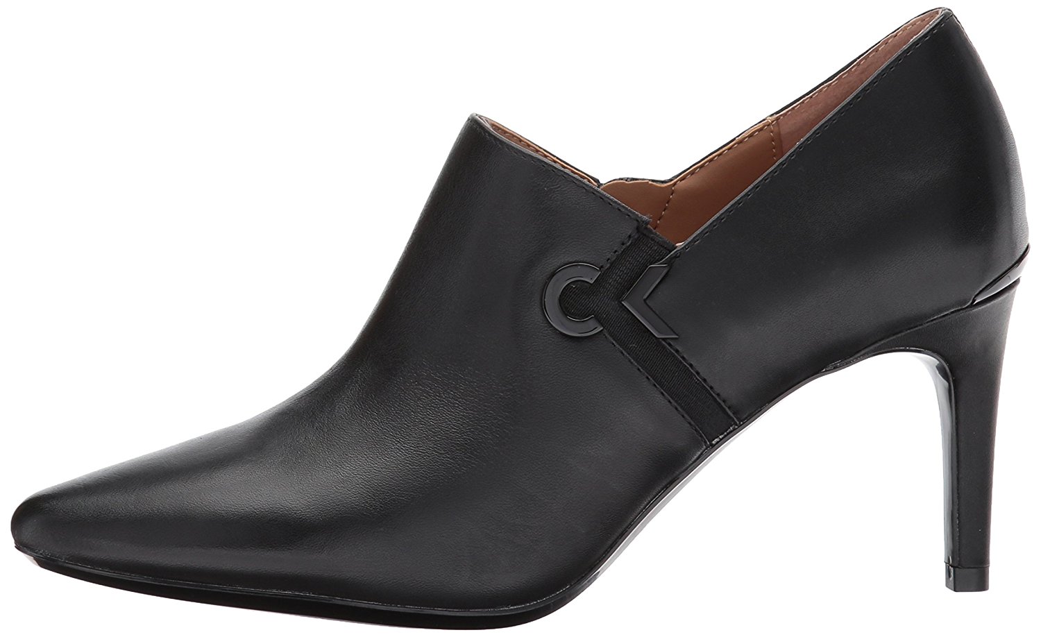 Calvin Klein Women's Joanie Leather Ankle Boot, Black, Size 9.5 eEOI | eBay