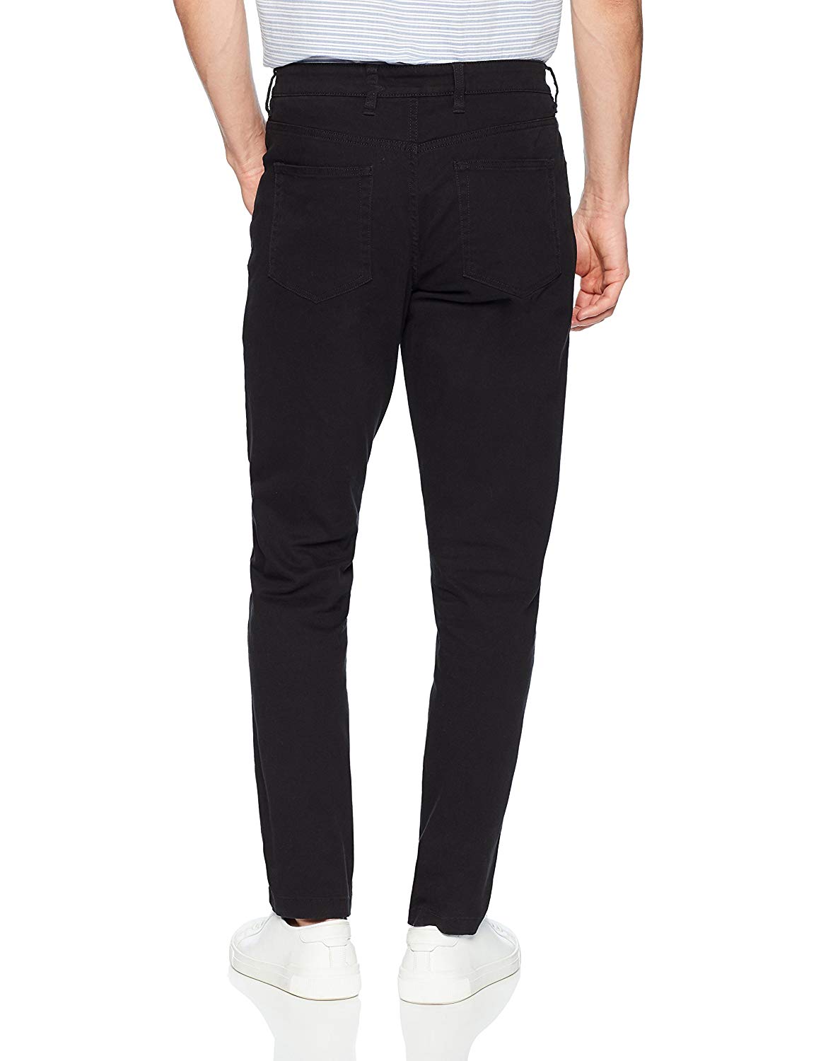 Goodthreads Men's Slim-Fit 5-Pocket Chino Pant, Black,, Black, Size 34W ...