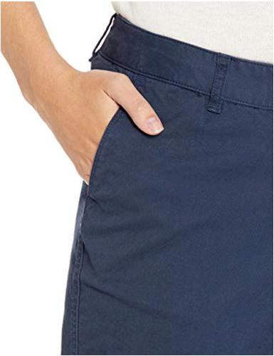 navy cropped chinos