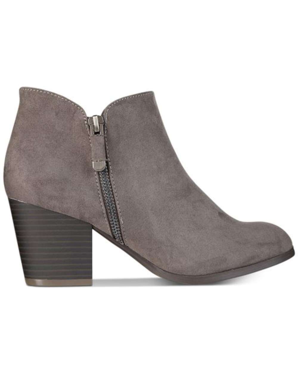 Style & Co. Womens Masrina Almond Toe Ankle Fashion Boots, Granite