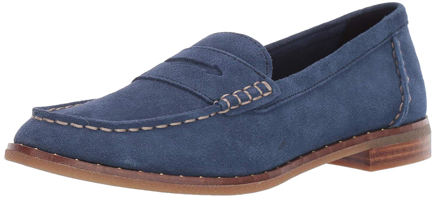 Sperry Women's Seaport Penny Stud Suede Loafer, Navy, Size 7.5 WpX1 | eBay