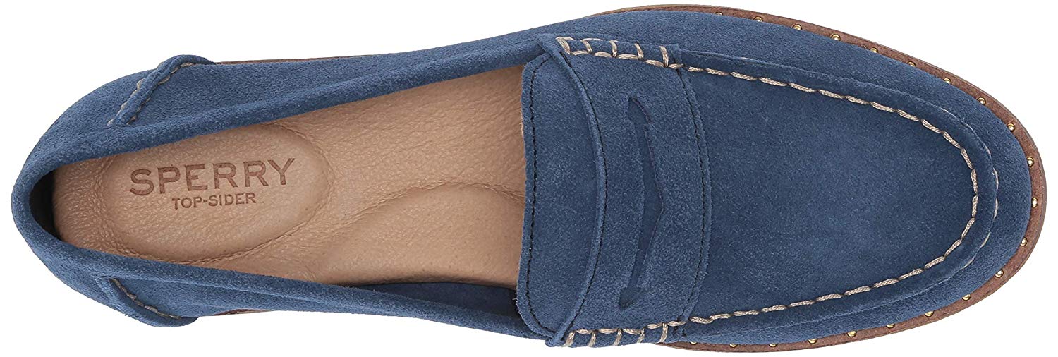 studded suede loafers