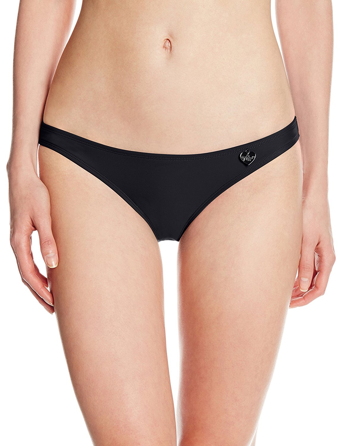 Body Glove Women's Smoothies Basic Full Coverage Bikini, Black, Size