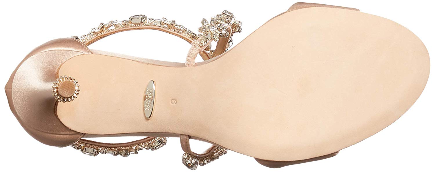 badgley mischka latte satin