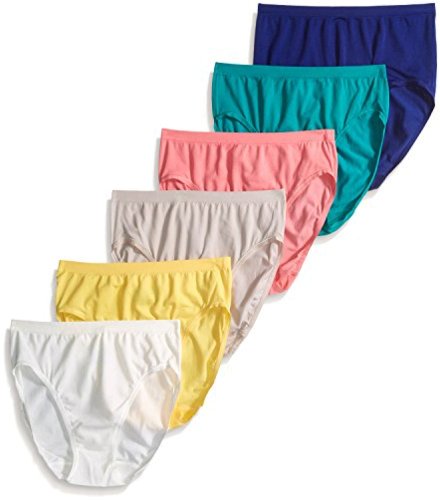 Fruit of The Loom Women's Seamless Underwear Multipack, MultiColor ...