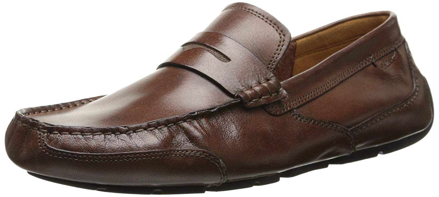 mens slip on loafers brown