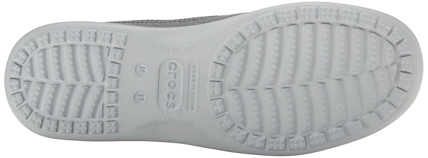 Crocs Mens santa cruz Low Top Slip On Fashion, Charcoal