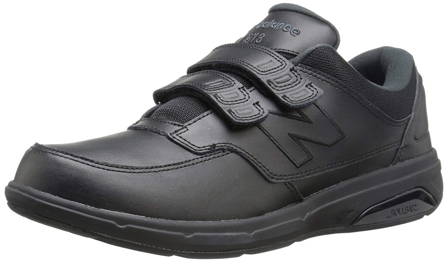 size 3 black velcro trainers