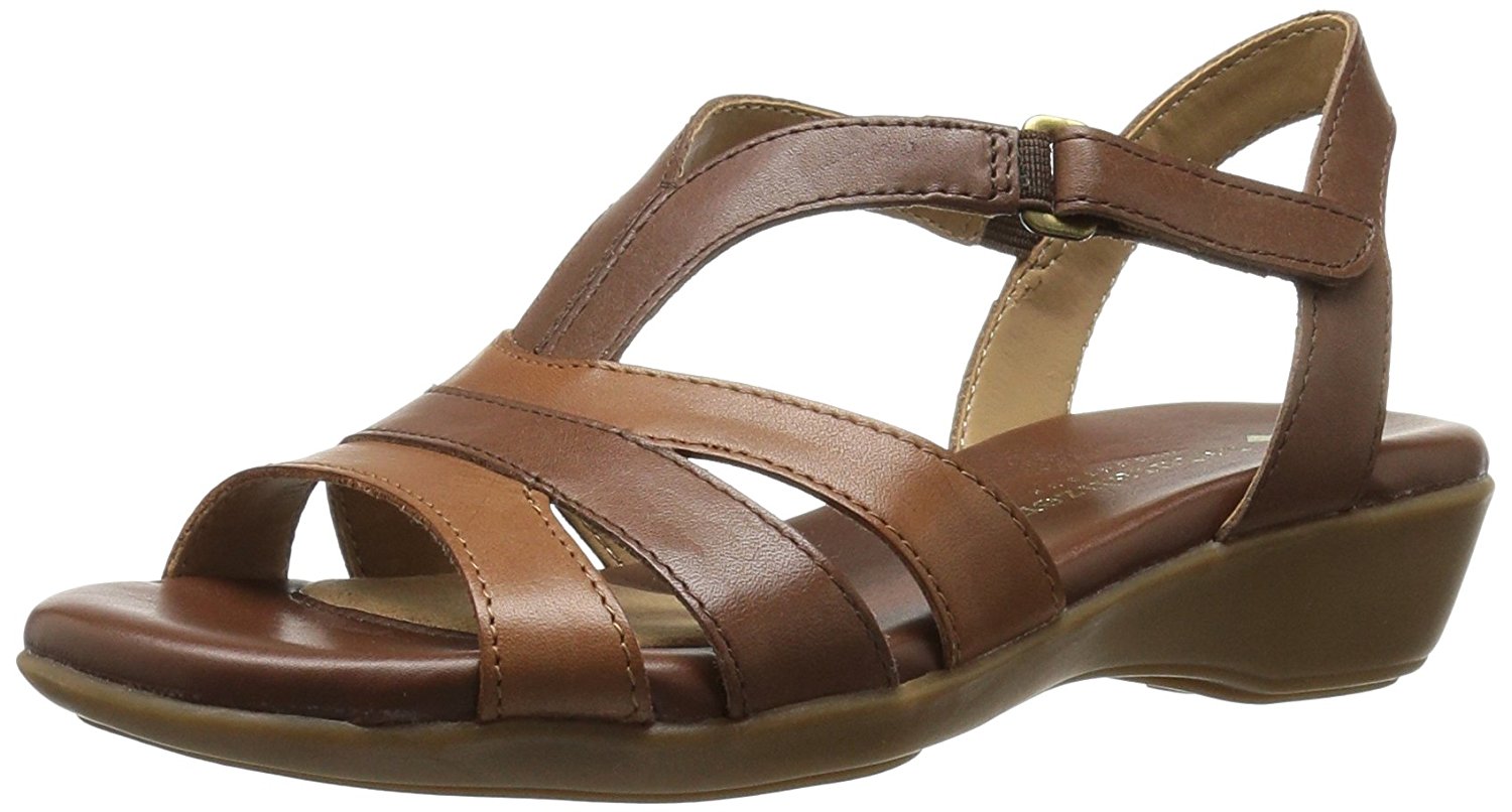 Naturalizer Donna Neina Pelle Open Toe Casual Ankle Strap, Brown, Size 7.5 Naturalizer Donna Neina Pelle Open Casual Toe Casual Open Ankle Strap, Brown, Size 7.5 144f8d