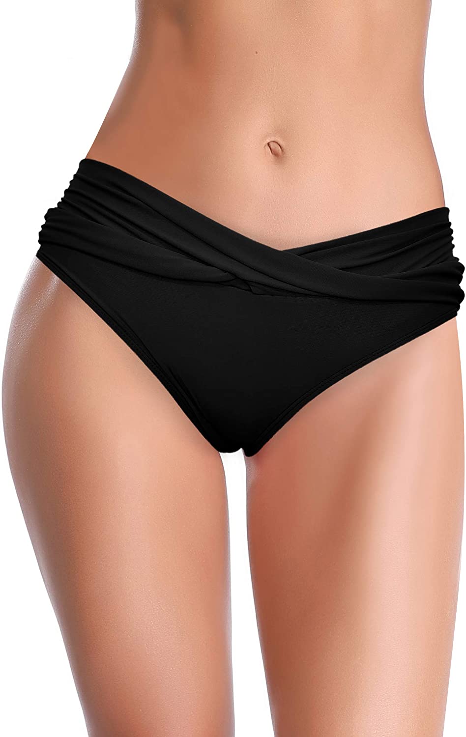 black bikini bottoms not cheeky