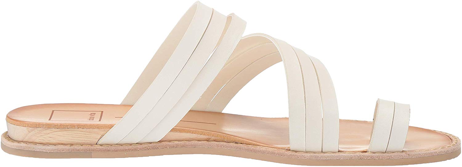 Dolce Vita Women's Nelly Flat Sandal, White, Size 5.0 | eBay