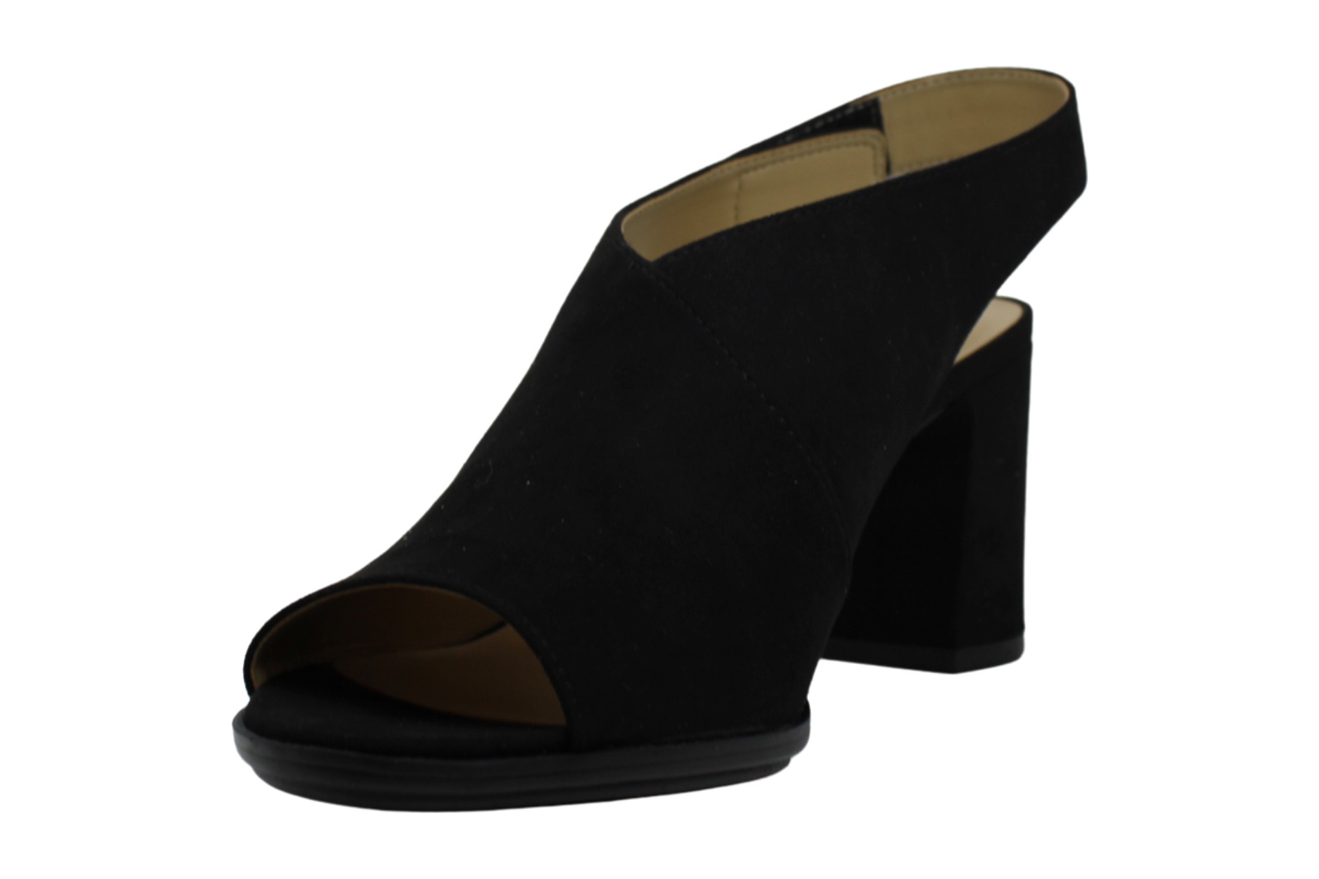 Naturalizer Women's Shoes Preston Leather Peep Toe Casual, Black 5 ...