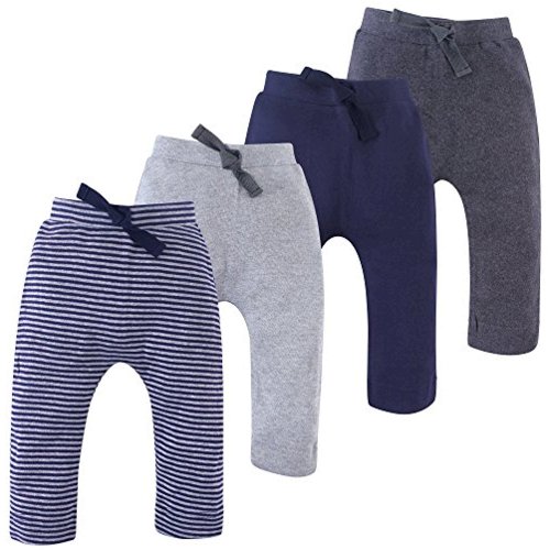 Navy and Gray 4-Pack Touched By Nature Boy Organic Harem Pants