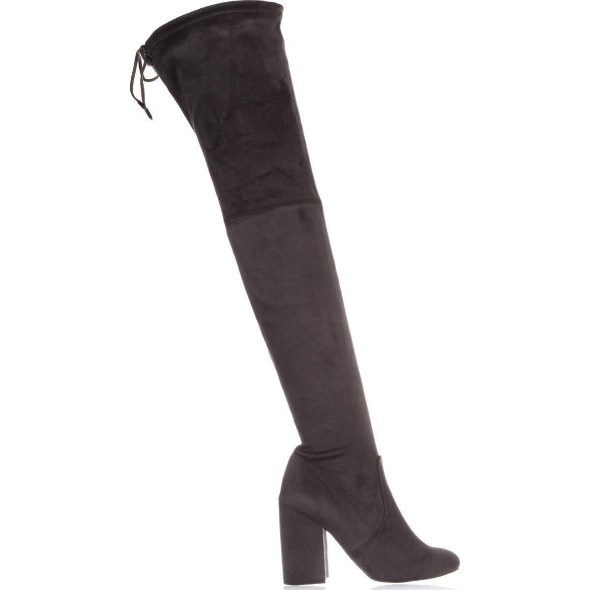 Steve Steve Steve Madden Para Mujer Norri estiramiento cubierto al muslo botas Altas, gris, Talla 11.0 c48810 Steve Steve Steve Madden Para Mujer Norri estiramiento cubierto al muslo botas Altas, gris, Talla 11.0 c48810