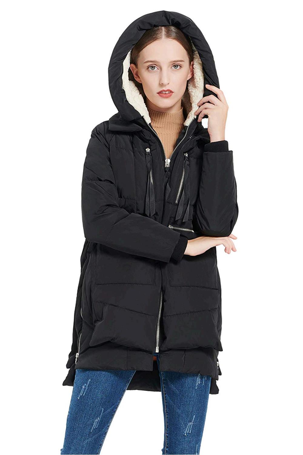 Orolay Women's Thickened Down Jacket Black 2XL, Black, Size XX-Large ...