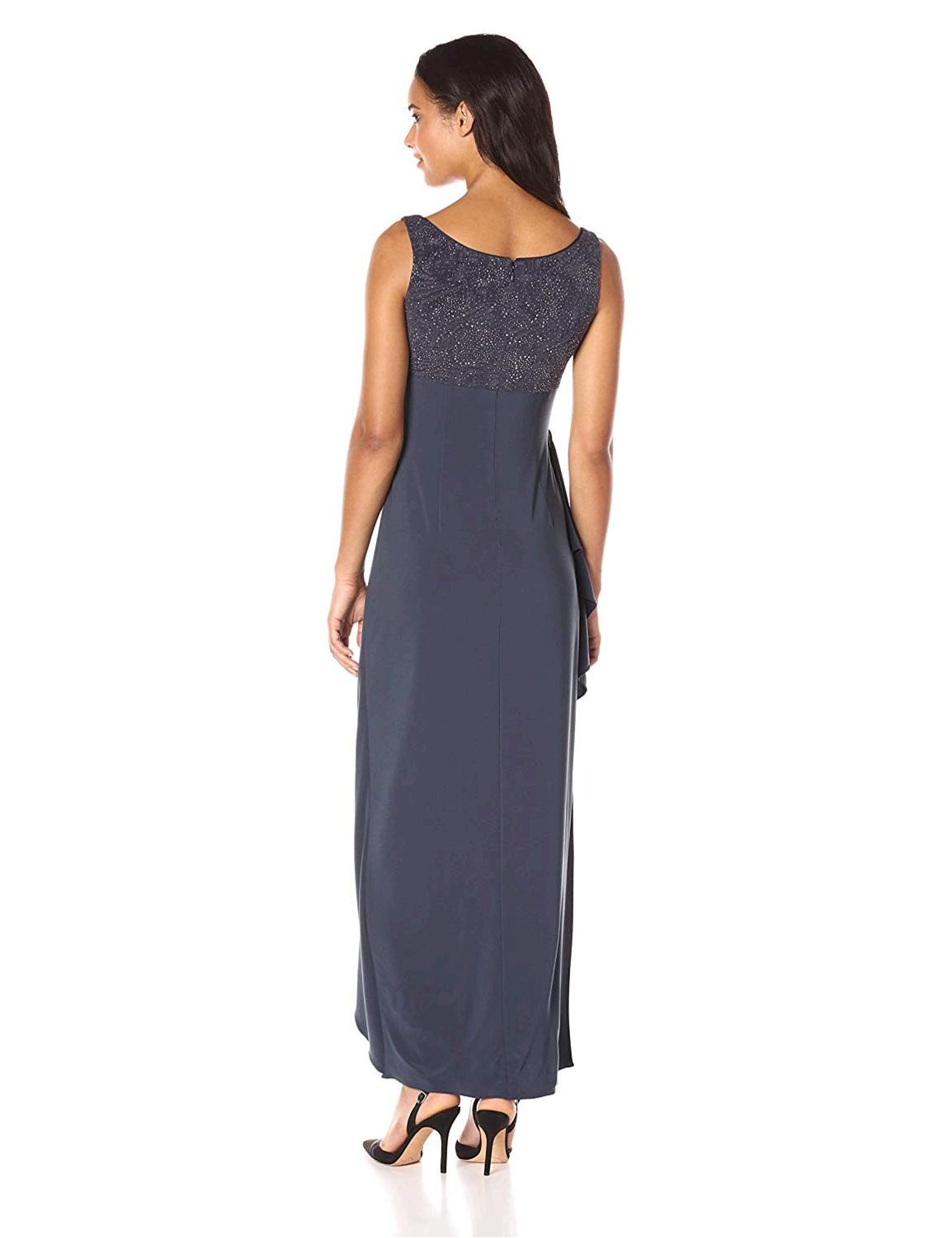 alex evenings women's empire waist bolero jacket dress