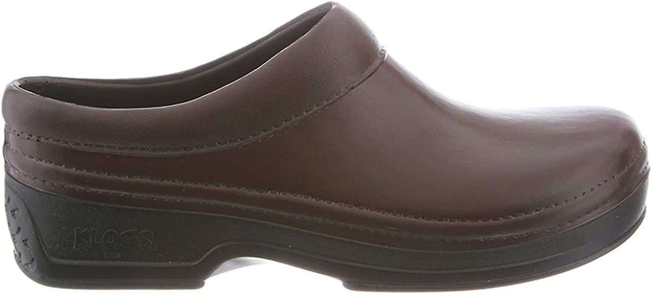 mens leather slip on clogs
