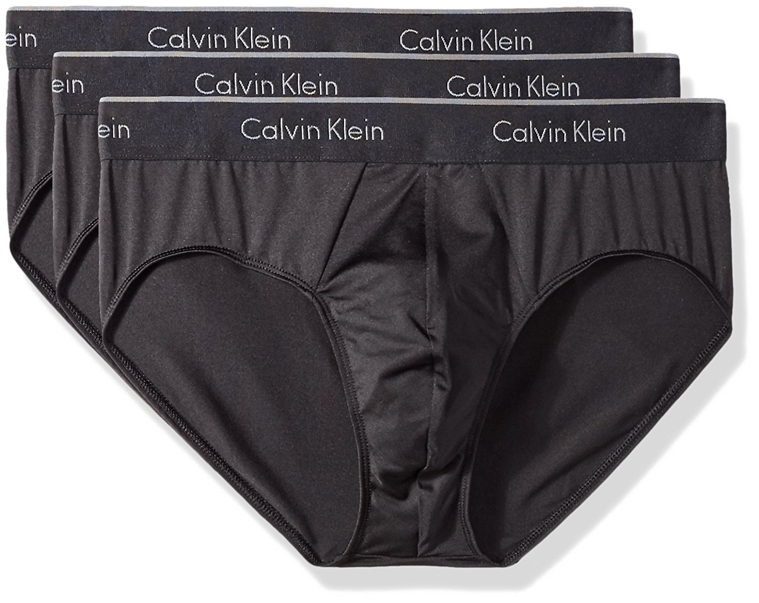 Calvin Klein Men S Underwear Microfiber Stretch Pack Brief Black Size Large Ebay