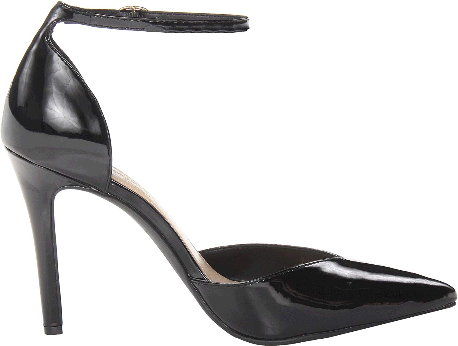 Jessica Simpson Womens Cirrus Leather Pointed Toe Ankle Strap, Black ...