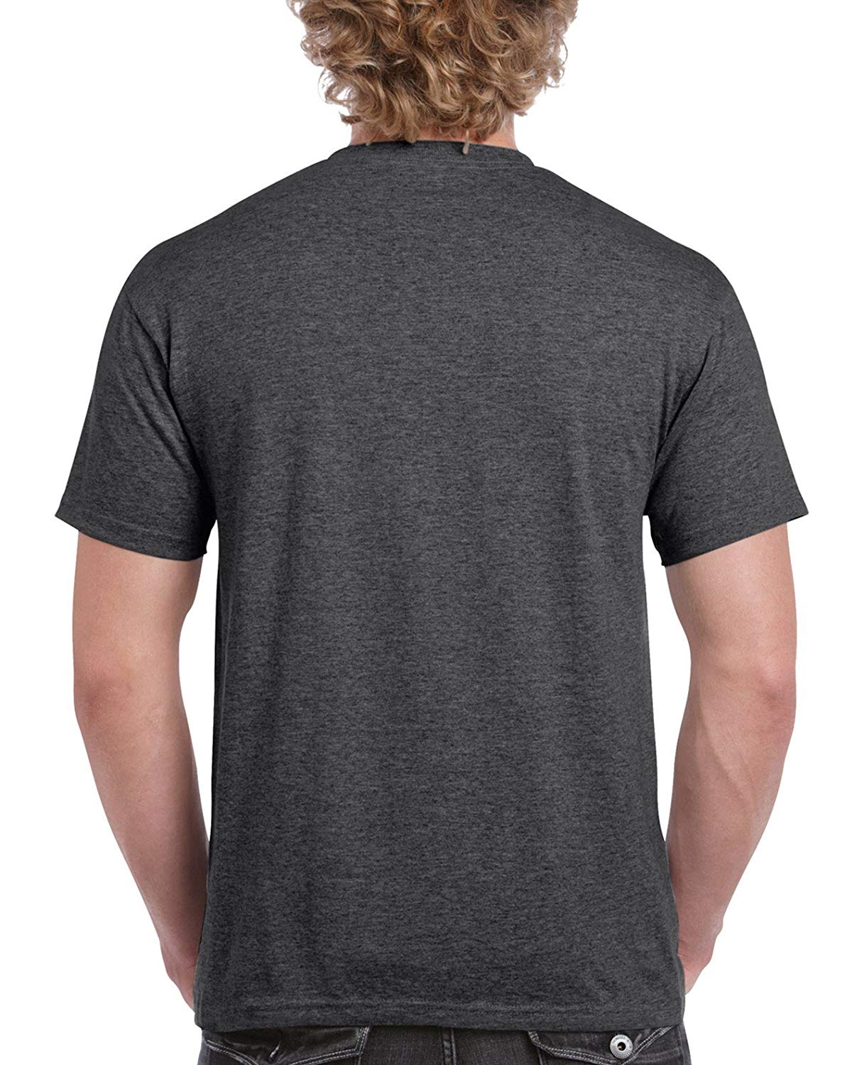 Gildan Men's G2000 Ultra Cotton Adult T-Shirt, 2-Pack,, Dark Heather ...