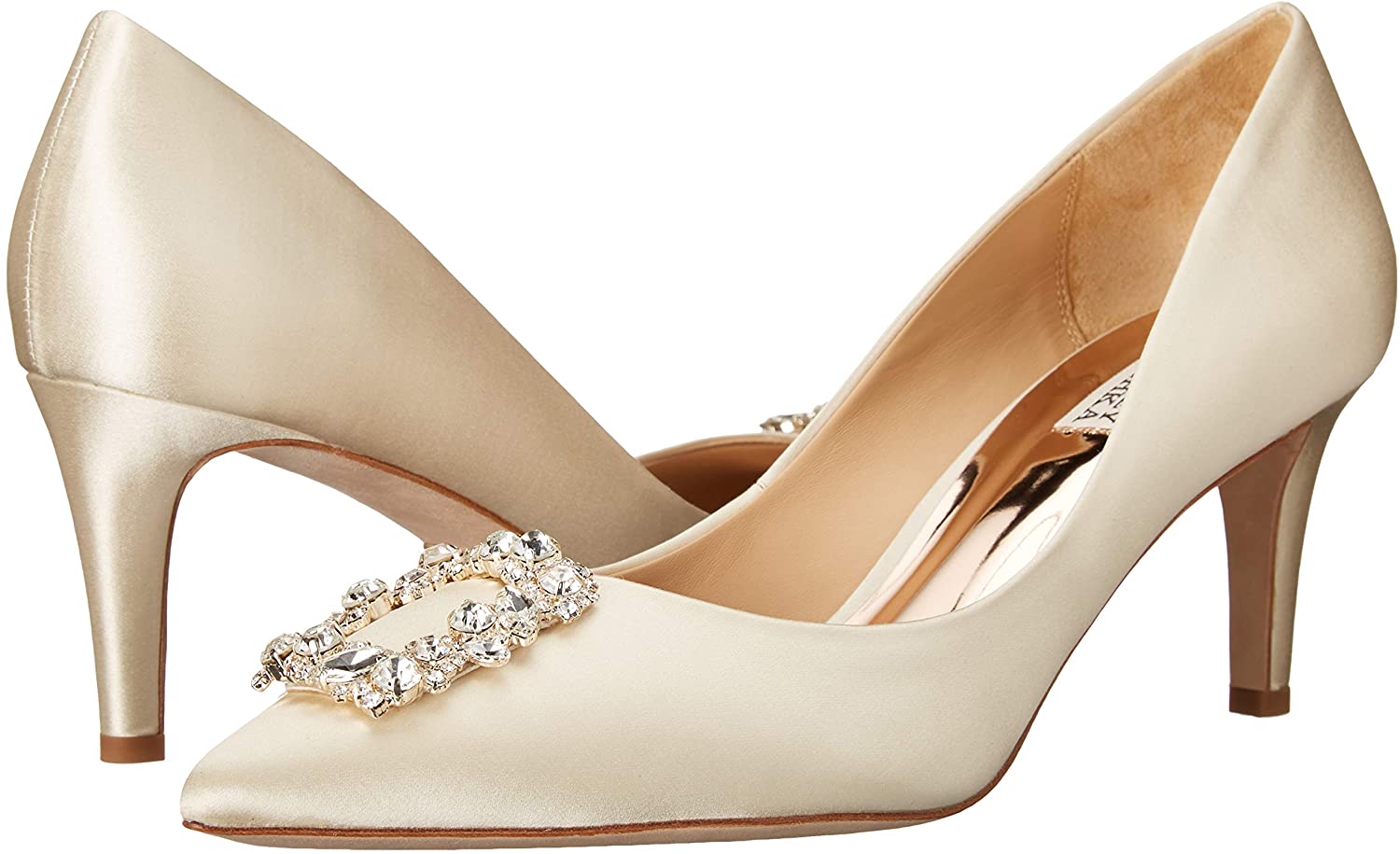 badgley mischka ivory shoes