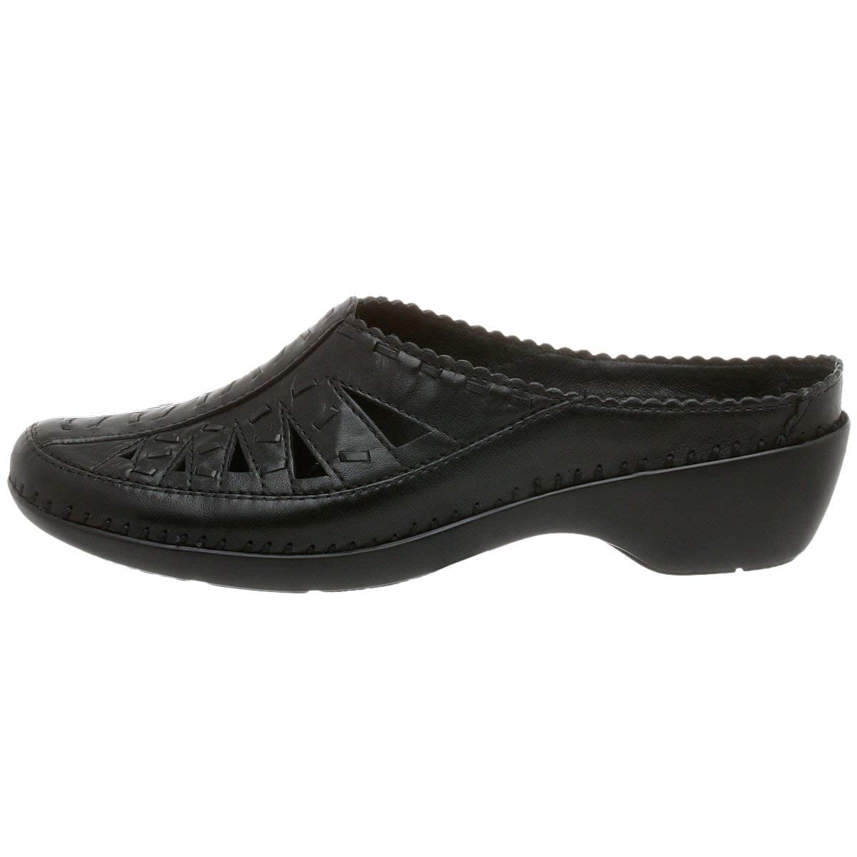 Easy Spirit Womens Dolly Leather Closed Toe Mules, Black, Size 7.5 ...