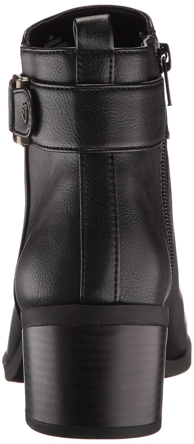 Anne Klein AK Sport Women's Jeannie Synthetic Ankle Boot, Black, Size 8