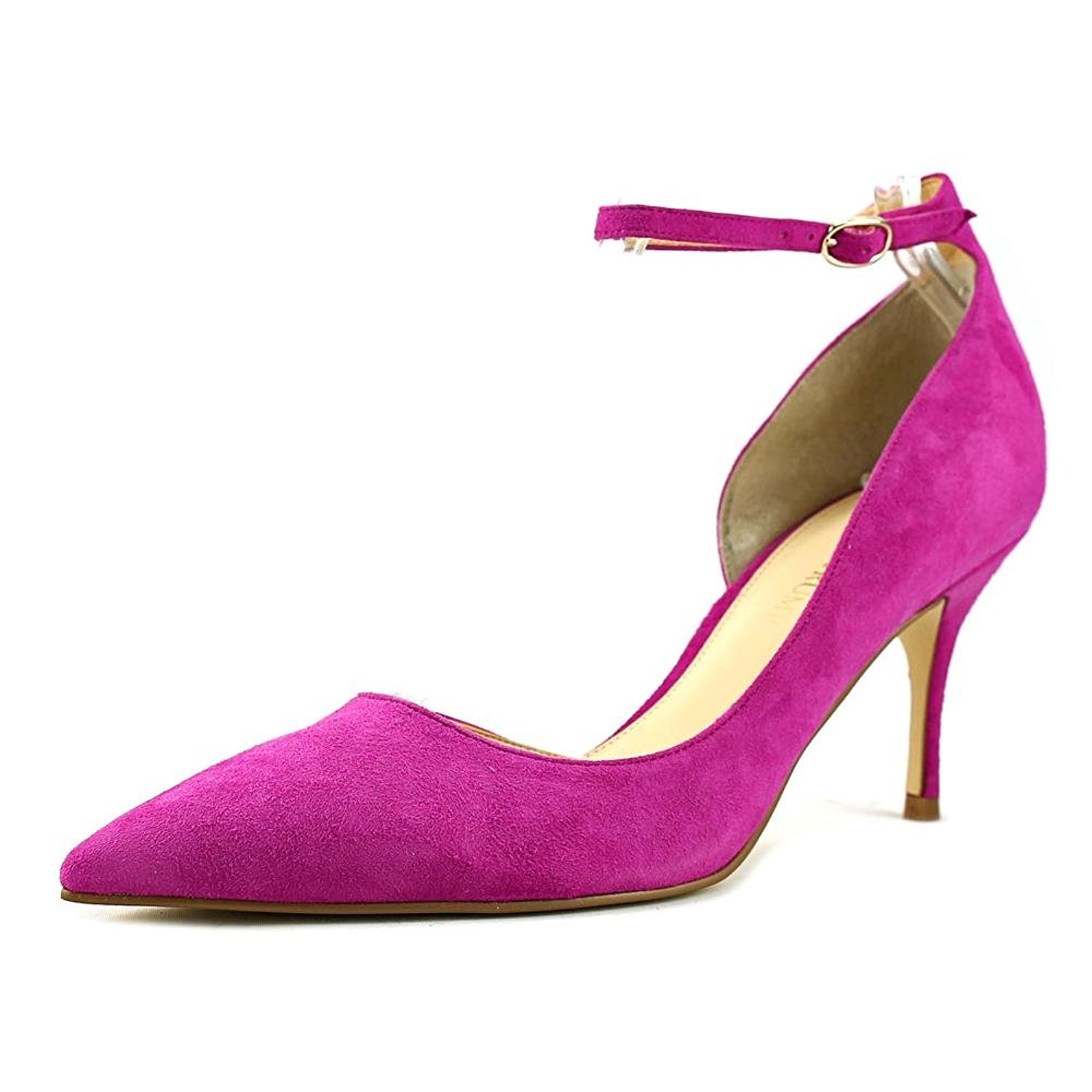 Ivanka Trump Womens Brita Suede Pointed Toe Ankle Strap
