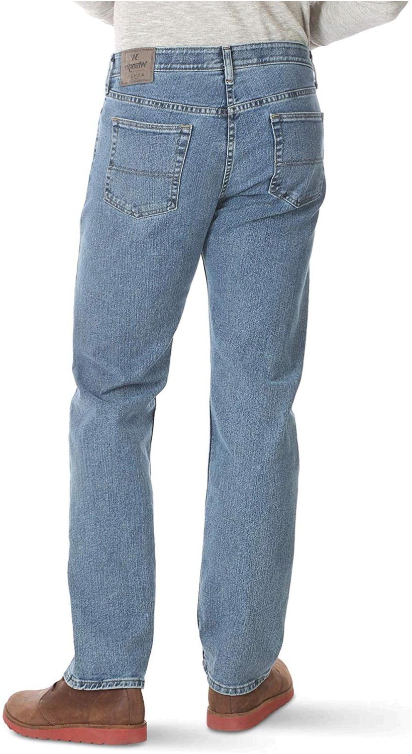 wrangler authentics men's relaxed fit comfort flex waist jean