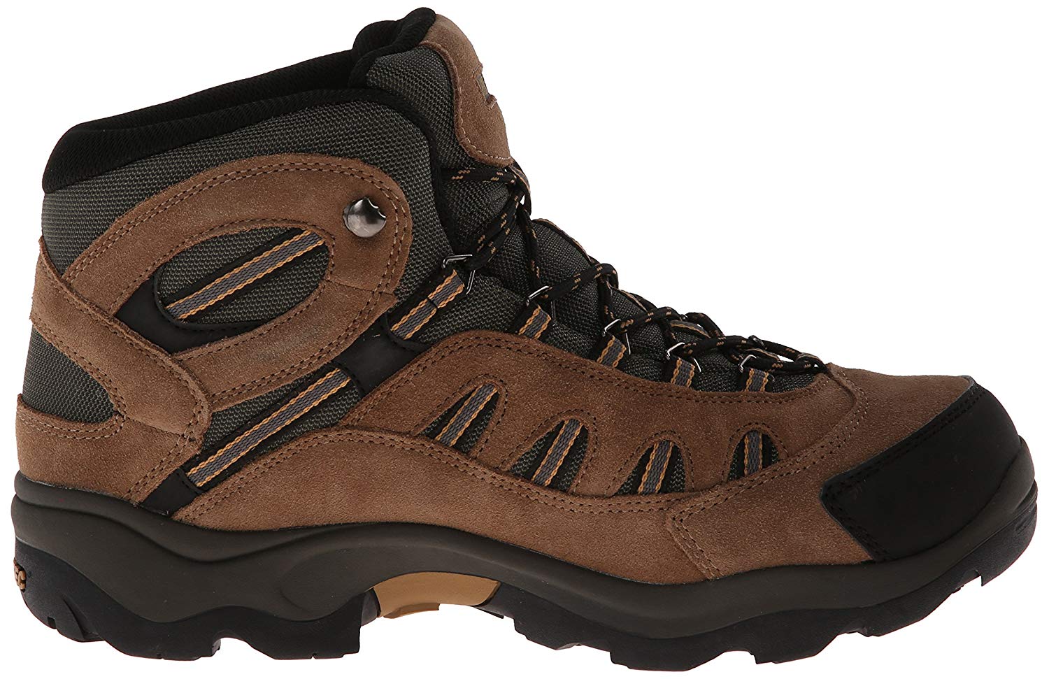 Hi-Tec Men's Bandera Mid Waterproof Hiking Boot, Bone/Brown/Mustard ...
