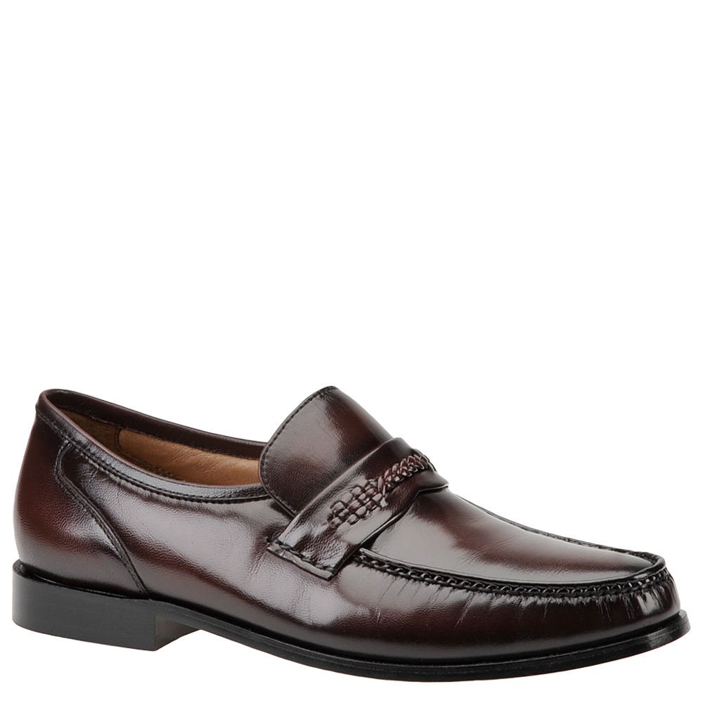 DIPLOMATS Mens Moc Toe Leather Closed Toe Slip On Shoes, Burgundy, Size 9.0 VrPa | eBay