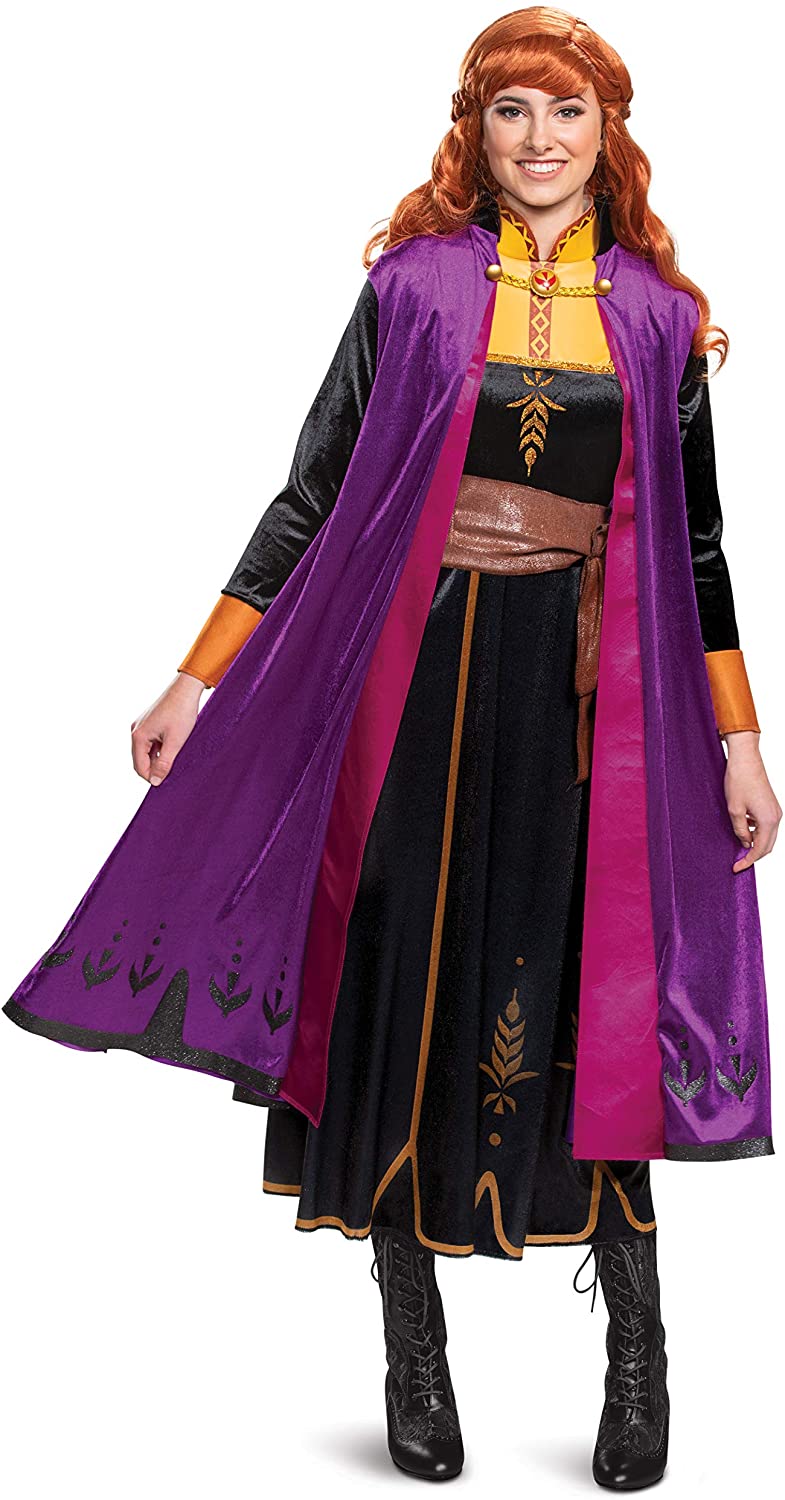 Disney Frozen 2 Deluxe Anna Women's Costume, Black, Size Large tGJI | eBay
