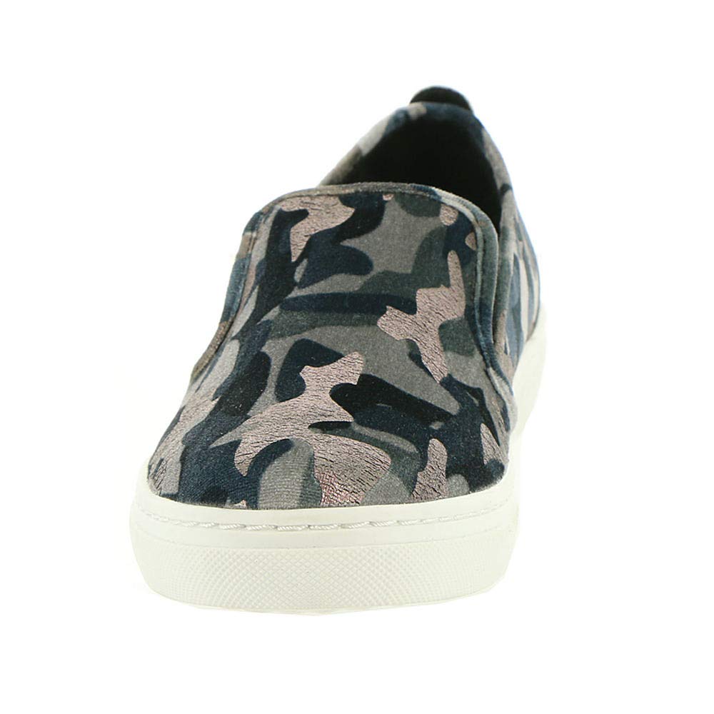 Skechers Womens USA Goldie Found You Canvas Low Top Slip On, Camo, Size