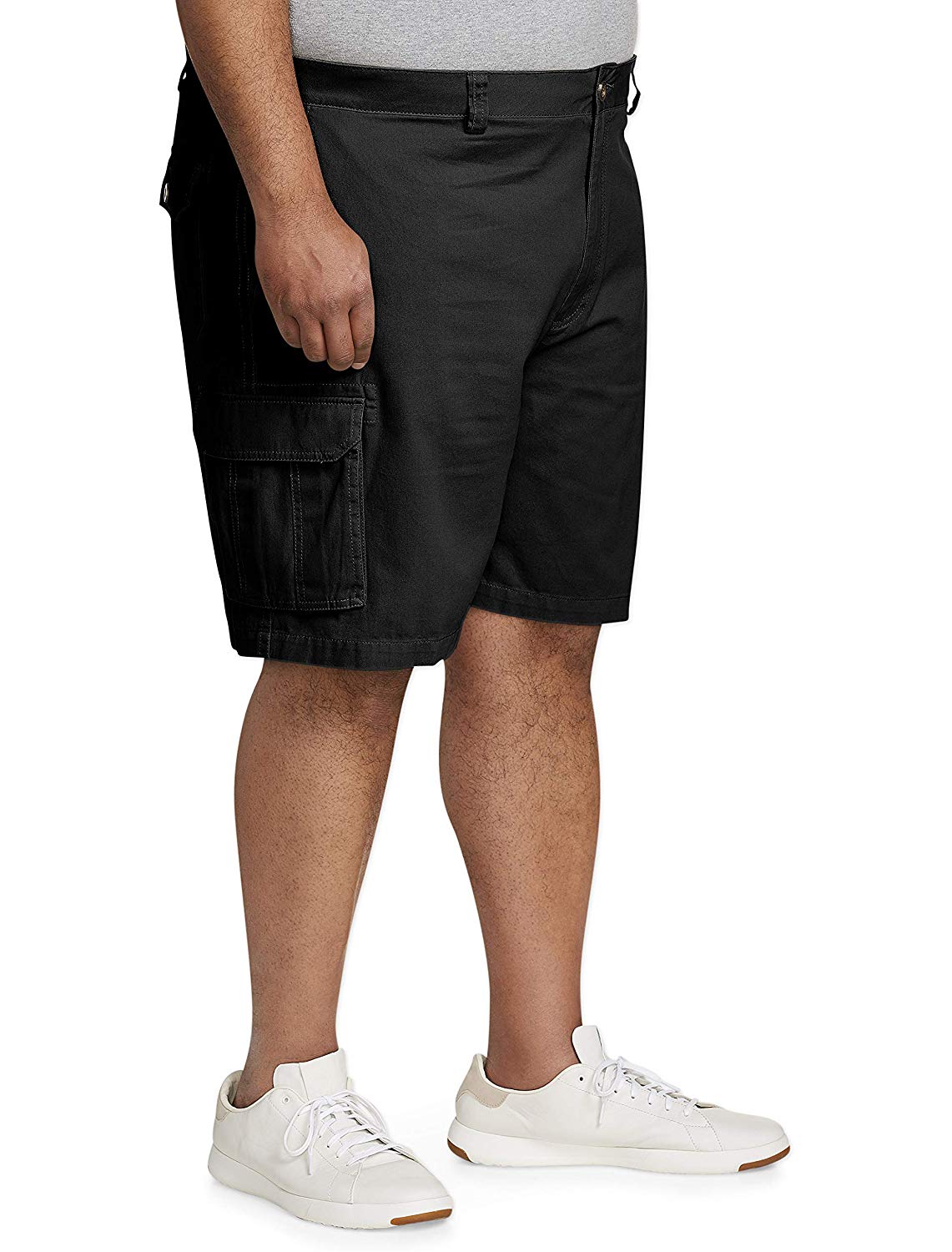big and tall black cargo shorts