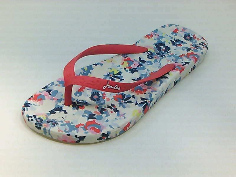 Joules Womens Fop9 Rubber Open Toe Casual Flip Flops Multicolor Size 6.
