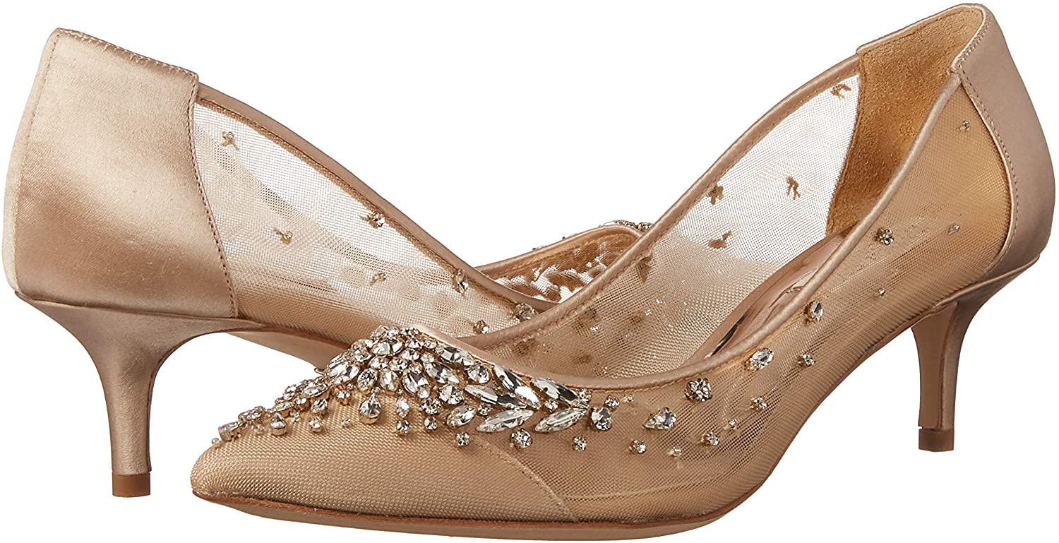BADGLEY MISCHKA Womens Shoes Carolyn Satin Open Toe, Soft 