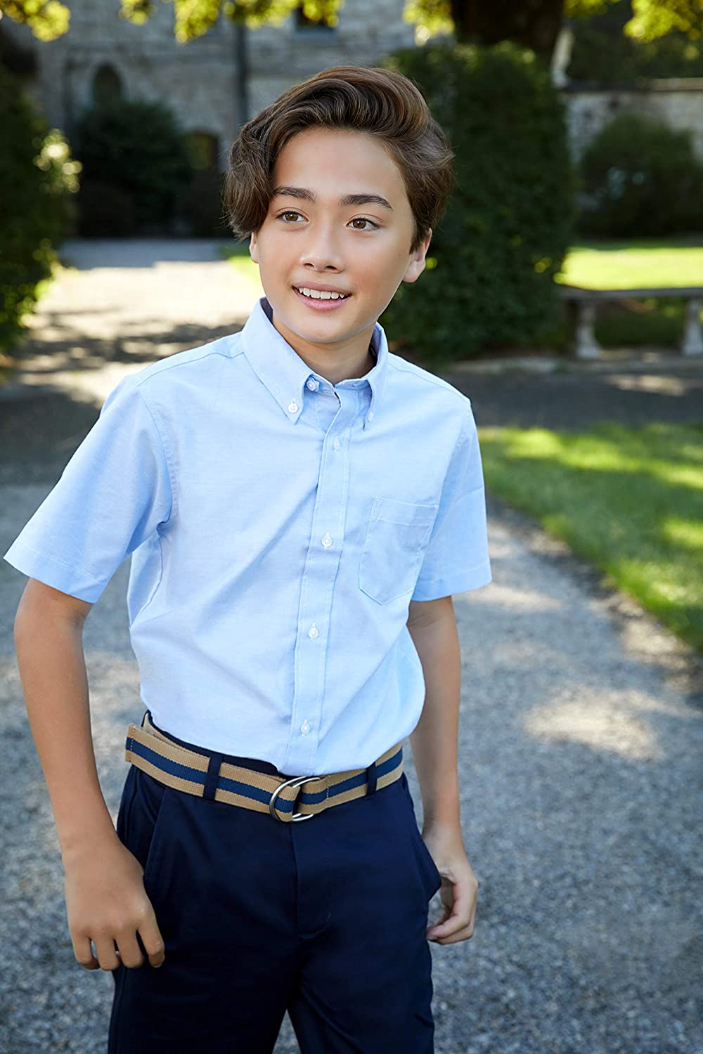 boys pull on uniform pants