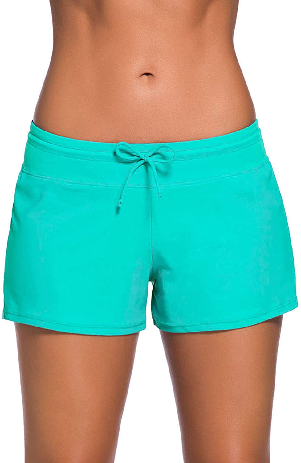 Satinior Women Swimsuit Shorts Tankini Swim Briefs Plus Size Green Size 3 0 Dx 652811850963 Ebay