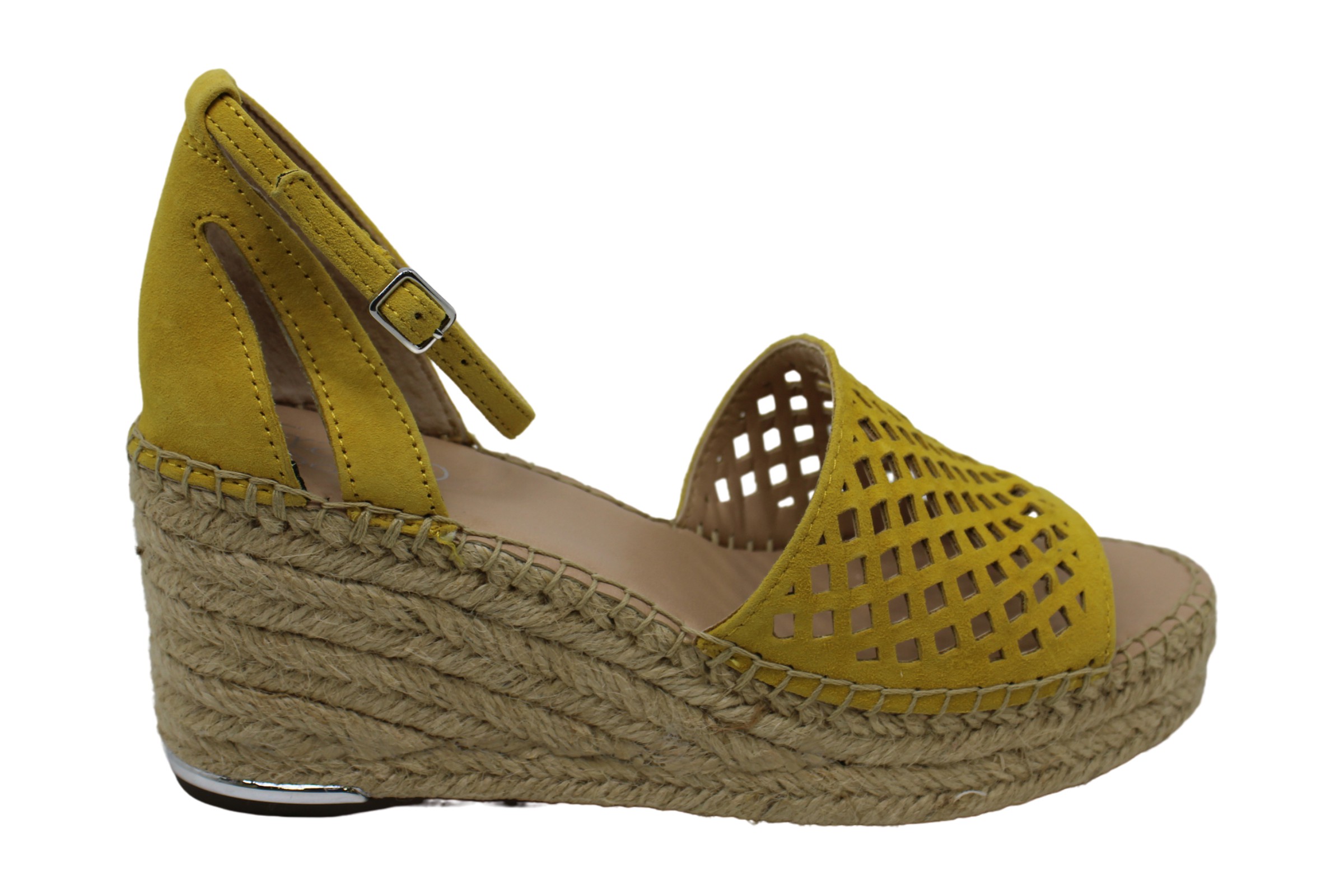 Franco Sarto Women's Mariska Wedge Closed Toe Sandal, Size: 7.5 M, Orange Et Diva Suede | Closed 