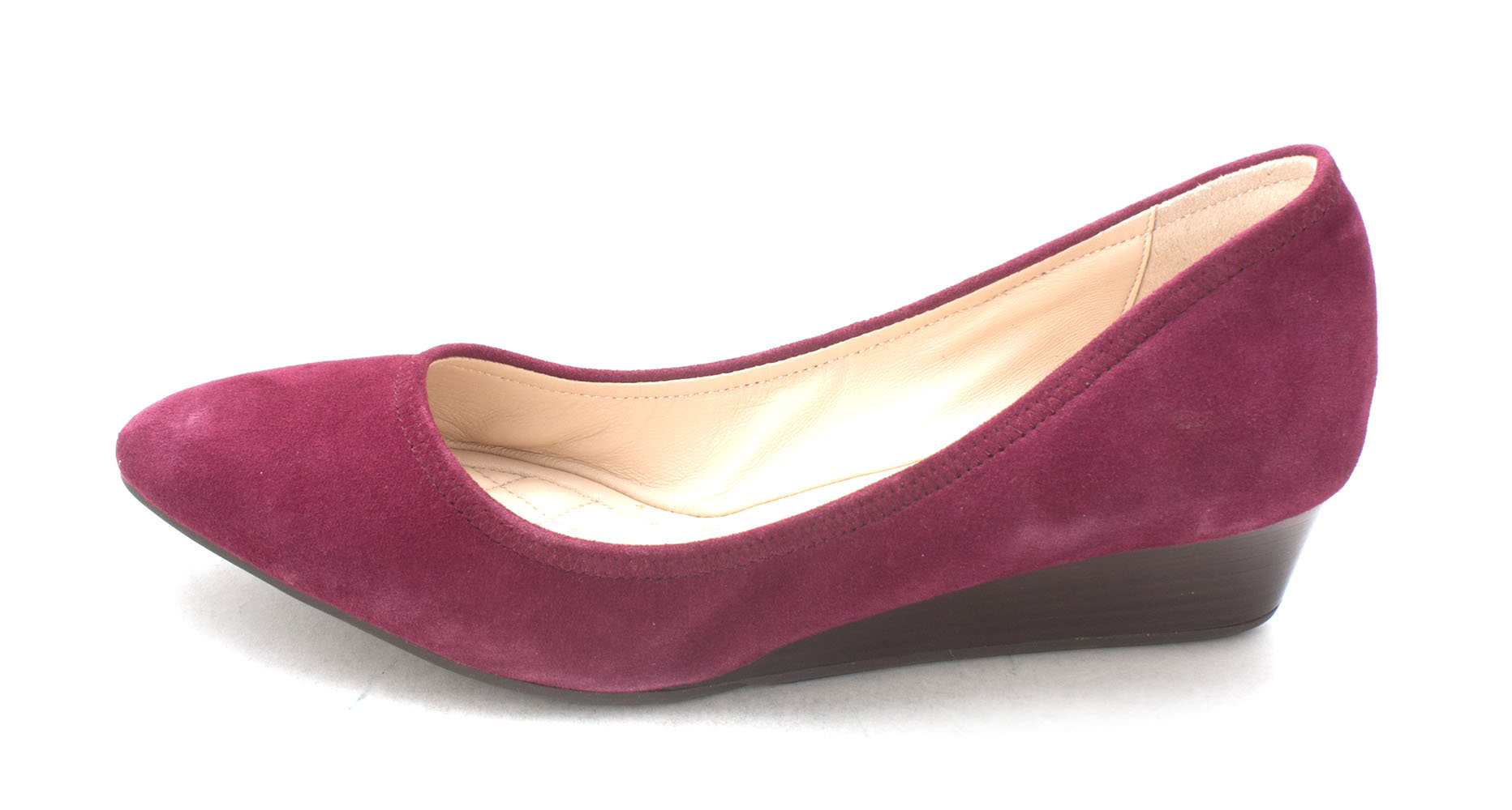 Cole Haan Womens Rosemariesam Closed Toe Wedge Pumps Purple Size 6.0 Cole Haan Womens Rosemariesam Closed Toe Wedge Pumps Purple Size 6.0
