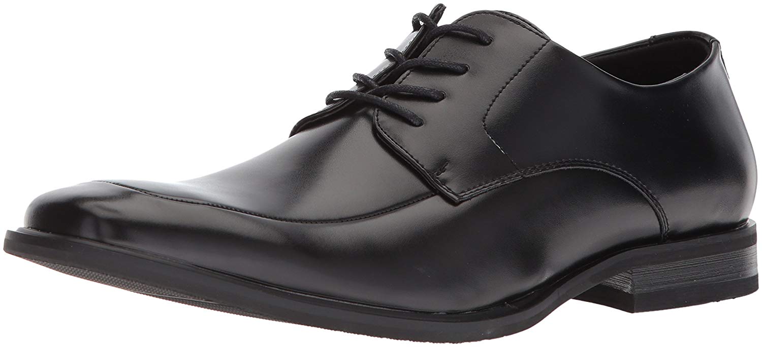 kenneth cole new york merge black moc toe lace ups