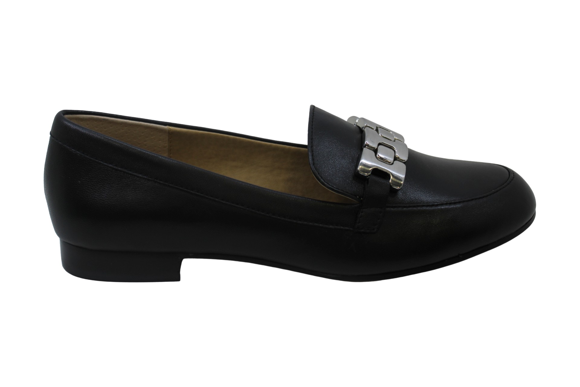 Adrienne Vittadini Women's Shoes Raja Leather Almond Toe, Black-Le ...