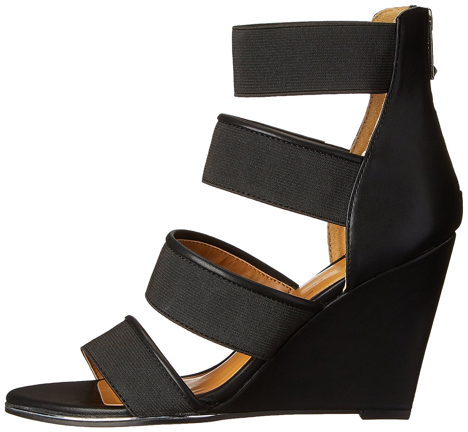 Report Signature Womens Grays Open Toe Ankle Strap Wedge Pumps Black Size 10.0 Report Signature Womens Grays Open Toe Ankle Strap Wedge Pumps Black Size 10.0