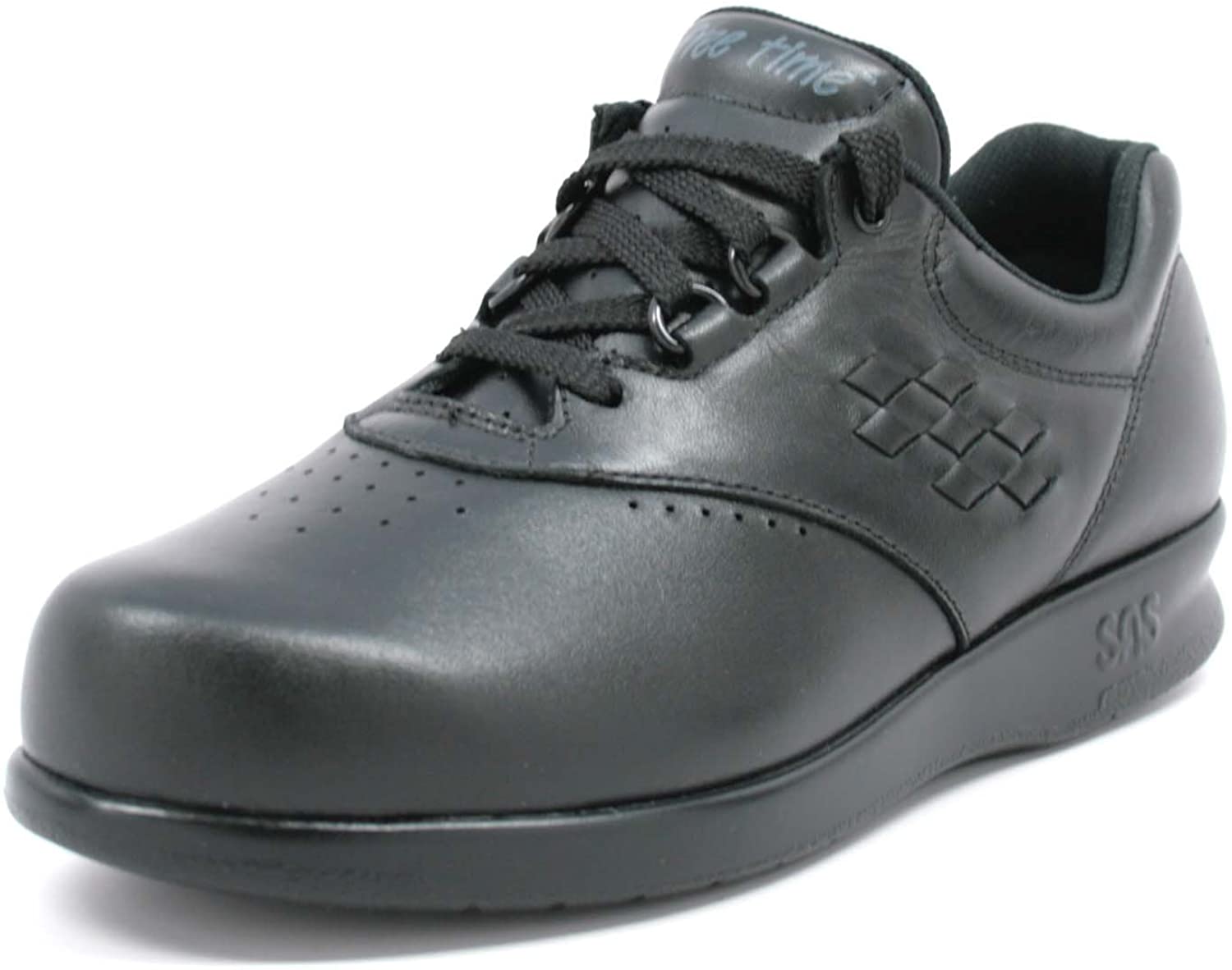 San Antonio shoe Women's SAS, Freetime Lace up Sneaker, Black, Size 12.