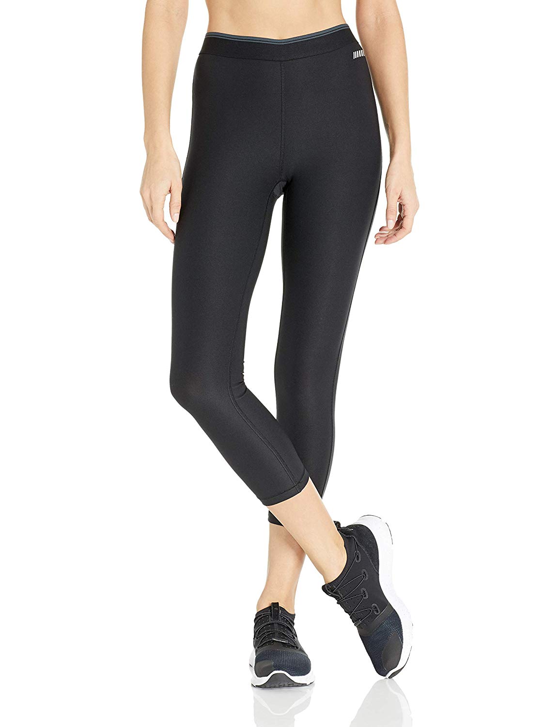Amazon Essentials Women's Elastic Waist Performance Capri Legging,  Black, X-Larg | eBay