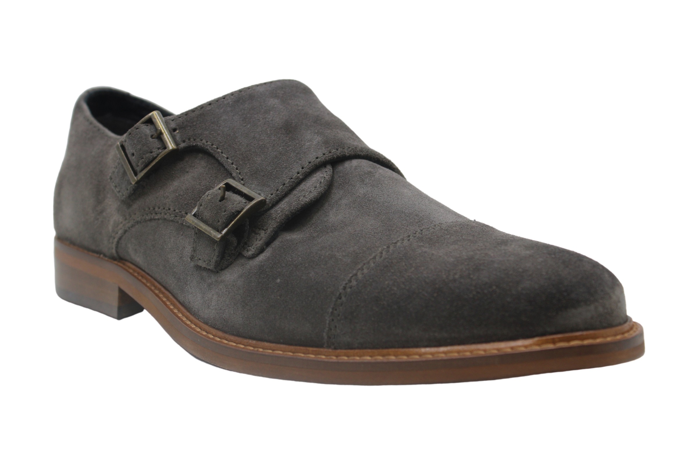 Alfani Men's Shoes Darius Fabric Buckle Dress Oxfords, Grey, Size 10.0 ...